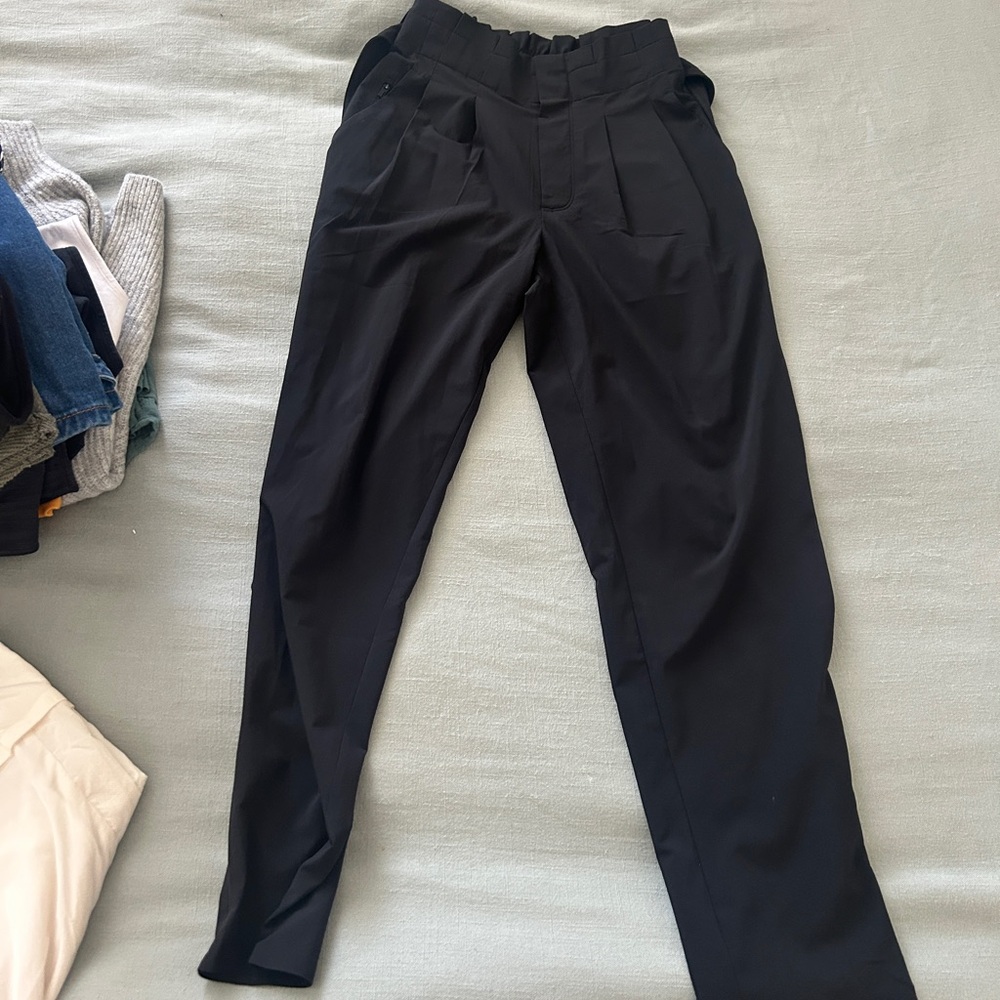 Athleta Black Paper Bag Dress Pants